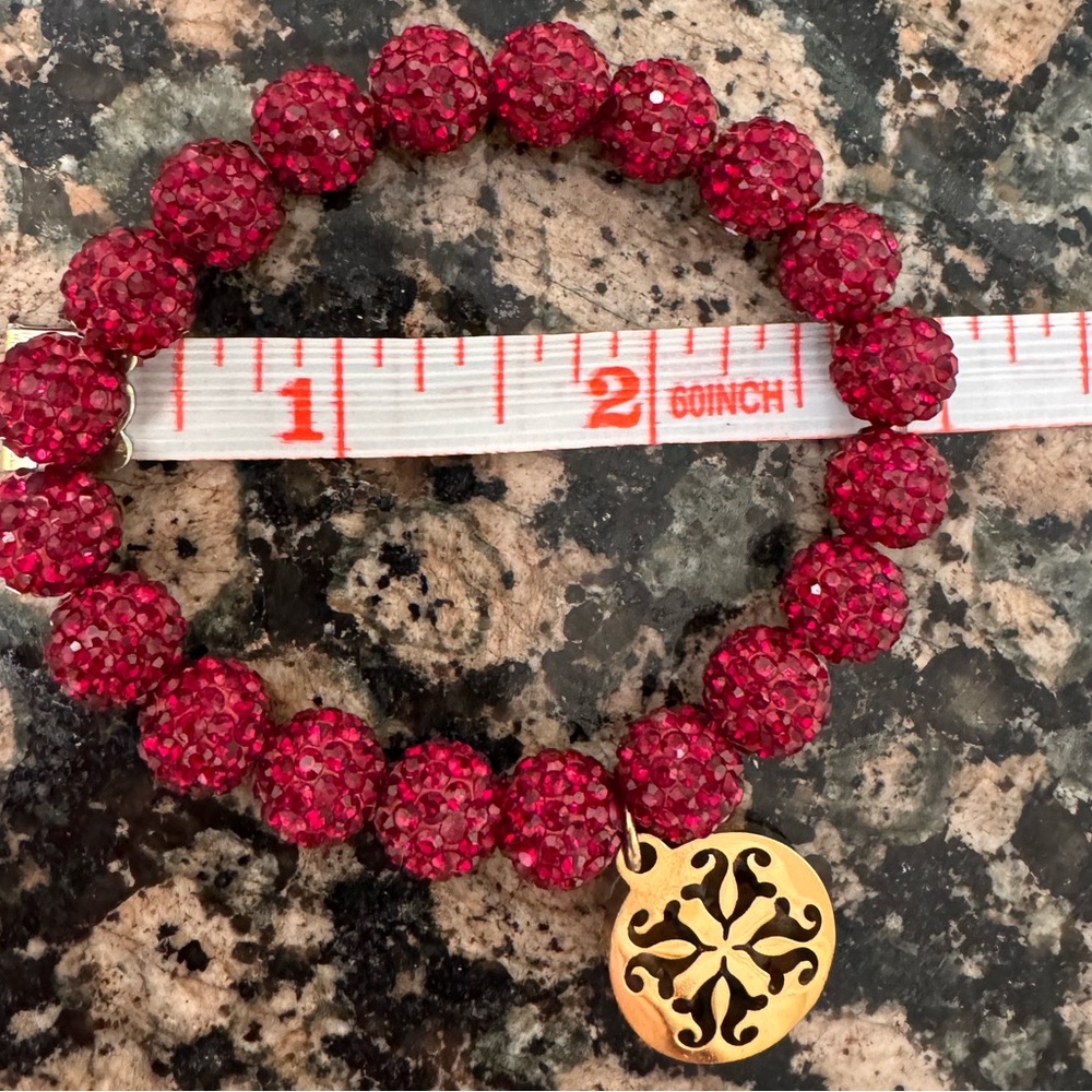 Rustic cuff beaded bracelet - Picture 3 of 4